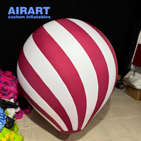 Boule géante blanche gonflable suspendue avec logo personnalisé pour la décoration de fête, de boîte de nuit et de bar