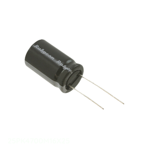 Condensador Original CAP ALUM 4700UF 20% 25V RADIAL 4700 uF de Montaje a Través de Orificio 25PK4700M16X25 - Product Image 1