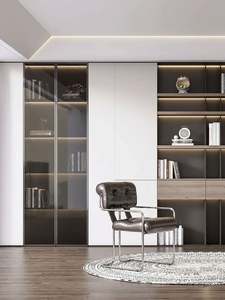 Bibliothèque personnalisée haut de gamme éclairage intégré pour chambre salon étagère de <span class=keywords><strong>casier</strong></span> d'affichage en verre pour armoire à <span class=keywords><strong>vin</strong></span> étagère - Product Image 6