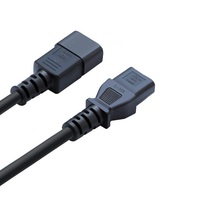 Câble d'extension C13 à C14 Cordon d'alimentation à 3 broches 12 AWG 14 AWG C13 à C14 Câble d'alimentation robuste pour réseau et données