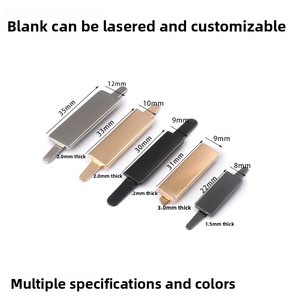 Personalizado + <span class=keywords><strong>metal</strong></span> + logotipo + etiqueta Etiquetas de logotipo de marca grabadas de alta calidad Etiqueta de placas de <span class=keywords><strong>metal</strong></span> personalizada con PIN para bolsos - Product Image 2
