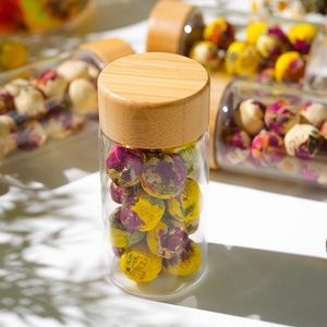 Nuevo Lote de Bolas de Té de Flores Mini 2g, 16 Piezas en Botella de Vidrio, Mezcla de Rosas, Jazmín y Crisantemo, Marca Privada - Product Image 3