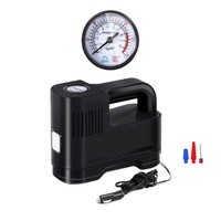Gonfleur électrique portable pour pneus de voiture et de vélo, en ABS et métal, pompe à air d'urgence pour pneus, ballon gonflable pour véhicules