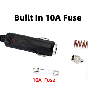 Dây cáp nối dài nguồn sạc ô tô 12V 10A, đầu nối tẩu thuốc xe hơi sang DC5521 5.5*2.1cm, bán buôn, dành cho thiết bị trong xe hơi - Product Image 3