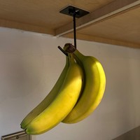 Support mural pliable en métal pour intérieur/extérieur, crochet banane, support de suspension pour panier de fleurs sous armoire, étagère murale suspendue