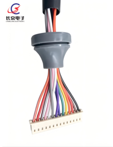 Arnés de cableado impermeable multicore personalizado, conjunto de <span class=keywords><strong>cable</strong></span> con conector JST y pasacables sellado, 16 pines, longitud personalizada OEM/ODM - Product Image 2