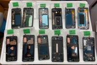 Oem layar lcd kaca perubahan asli baru untuk samsung S22 ultra S21 ultra S23 ultra pengganti tampilan telepon seluler 100%