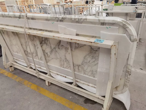 Italy Natural Stone Calcutta Calacatta Gold Prefab <b>Slab</b> Marble Countertop for Hotel Villa - Product Image 5