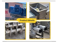 Hoge kwaliteit dubbele schroefpersmachine SS304 motor voor industriële voedselafvalverwerker fruit- en groentepers