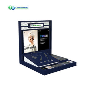 OEM Custom Acrylic Display <b>Stand</b> with Built-In Audio System Self-Service Business Earphone <b>Headset</b> Speaker Promotion Display - Product Image 1