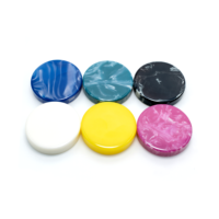Jetons de backgammon en acrylique colorés, pions de jeu en plastique, pions d'échecs à bords lisses, accessoires de jeu de société personnalisés