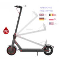 Trottinette électrique à deux roues en stock d'usine, pneus de 8,5 pouces, moteur 350W, pliable, étanche, batterie au lithium, pour adulte