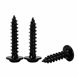Tornillos autorroscantes negros Long Xian con cabeza Phillips y arandelas, cabeza plana, grado A, acero al carbono 1010 para refuerzo de conexiones - Product Image 3