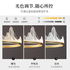 Lustre de luxe postmoderne nordique pour salon, salle à manger, chambre, bureau, espace commercial et résidentiel - Product Image 4