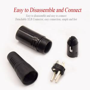 Fabricant OEM professionnel 3 broches mâle femelle MINI XLR connecteur de prise canon connecteur de Microphone - Product Image 3