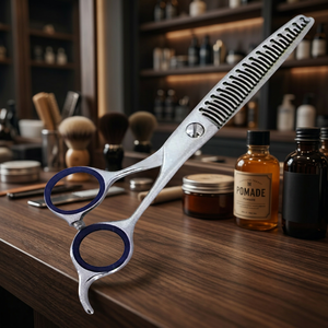 Ciseaux de coiffure professionnels pour droitiers, ciseaux de barbier de qualité supérieure, ciseaux de coiffure pour salon, ciseaux texturants en acier inoxydable japonais - Product Image 2