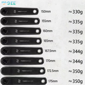 Pédalier en fibre de carbone SeeMore, axe en titane 24 mm, 165 mm, 335 g, ultra-léger, pour vélo de route, interface <span class=keywords><strong>EASTON</strong></span> - Product Image 5