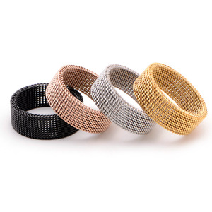 Fashion Popular <strong>Tat</strong> Braided 316L Surgical Stainless Steel <strong>Ring</strong> - Product Image 1