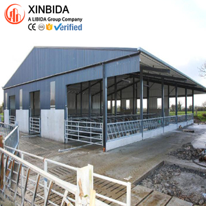 Moderne Populaire Geprefabriceerde Modulaire Gebouwen Van De Staalstructuurboerderij Voor Vee En Schapenloodsen - Product Image 1