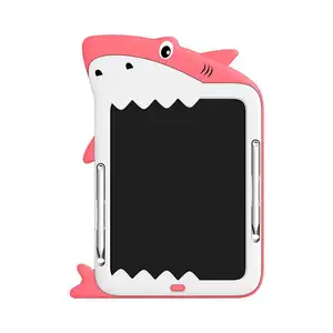 12 Inch Shark Cartoon Lcd Schrijven Tablet Voor Kinderen Lcd Schrijfbord Kleurpotloden Pen Schrijven Trekken Vormige Notities