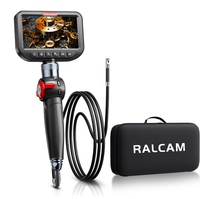 Caméra d'inspection articulée RALCAM Câble de tête rotatif à 2 voies Endoscope HD étanche de 1.5m Parfait pour la réparation automobile