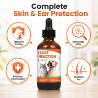 Gouttes liquides de levure pour animaux de compagnie, aide au bien-être, saveur saumon, 60 ml, stimulant pour la peau irritée des chiens et des chats, soin d'équilibre microbien
