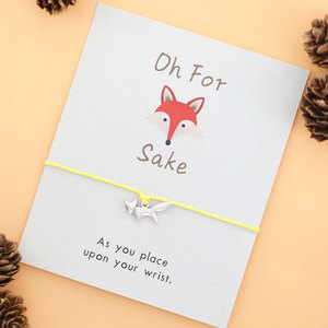 <span class=keywords><strong>Volpe</strong></span> di modo Braccialetti di Fascino <span class=keywords><strong>con</strong></span> Fare una Carta di Desiderio Rosso Nero Braccialetto Multicolor - Product Image 5