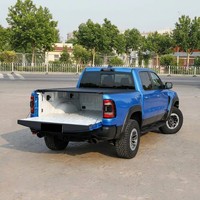 Couvercle de benne rigide pliable manuel étanche en alliage d'aluminium avec verrouillage pour pick-up (6,4 pi / 1500 mm)