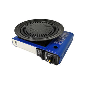 휴대용 부탄 가스 바베큐 스토브 튼튼한 도자기 그릴 요리 접시 구이 팬 튼튼한 도자기 요리 접시 구이 팬 - Product Image 1