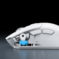 Attack Shark R1 Mouse Gaming R1 ergonomis, Mouse komputer Sensor PAW3311 RGB 2.4g + BT nirkabel dapat diisi ulang