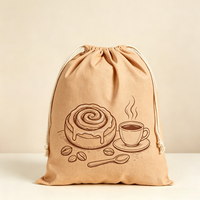 Sac à cordon en toile épaisse et résistante, imprimé avec un motif de dessin animé personnalisé, écologique, réutilisable, pour ranger les chaussures