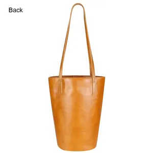 กระเป๋าสะพายไหล่ AndoBag รุ่น Simple, กระเป๋าหนังแท้เอนกประสงค์ทรงถัง, กระเป๋าถือสำหรับผู้หญิงสำหรับเดินทาง รุ่น 1694 - Product Image 3