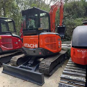 Excavatrice hydraulique Hitachi ZX55USR d'occasion de 5 tonnes - Certifiée CE/TIER4, machine de terrassement peu coûteuse pour l'exploitation minière aurifère - Product Image 2