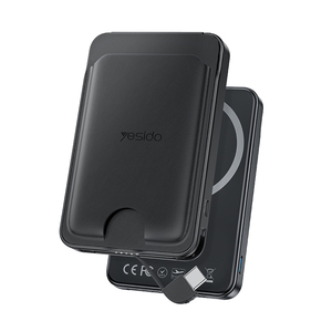<span class=keywords><strong>Yesido</strong></span> 5000mAh 20W Función de posicionamiento de carga rápida Portatarjetas de carga inalámbrica ultradelgada Banco de energía YP93 - Product Image 1