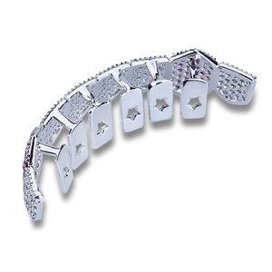 เพชร CZ grillz เต็มปูไมโคร - Product Image 3
