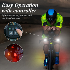 Luz Trasera para Bicicleta con Control Remoto Inalámbrico, Resistente al Agua, Luces Delanteras y Traseras Recargables, 6 Modos, 300LM LED - Product Image 4