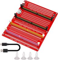 Testeur de mémoire RAM DDR3 DDR4 DDR5 RDIMM UDIMM avec indicateurs LED, carte de diagnostic pour ordinateur de bureau, matériau PVC, en stock