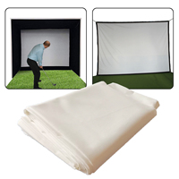 Pantalla de Impacto 3D Ultra Clara de Alta Densidad, Portátil, Tamaño Personalizado, Blanca, para Práctica de Golf al Aire Libre, Lavable, Baja Densidad