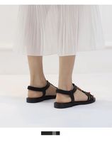 Dernières tendances de la mode : sandales à talons pour femmes, sandales ouvertes pour la plage, chaussures antidérapantes, sandales plates pour étudiantes, sandales pour femmes