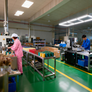 Venta al por mayor de fábrica: Vela aromática ecológica hecha a mano de cera de soja en frasco de vidrio con cristal, mecha de madera y flores secas de colores. - Product Image 4