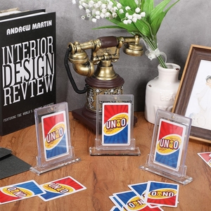 Bán Buôn 35 Pt Kích Thước Tiêu Chuẩn Bảo Vệ UV Từ Nhựa Giao Dịch Chủ Thẻ Rõ Ràng Thẻ Cứng Tay Áo Hiển Thị Trường Hợp - Product Image 4