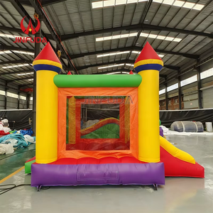 Castillo Inflable <span class=keywords><strong>con</strong></span> Tobogán de PVC de 0.48mm y 0.55mm, 3m*4m, 4m*5m, Juego Inflable para Niños, <span class=keywords><strong>Alquiler</strong></span> de PulaPula - Product Image 6