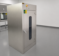 Nouvelle boîte de transfert sur mesure pour stérilisation microbienne, fenêtre de transfert en acier inoxydable 304, filtre HEPA, équipement de salle blanche mobile