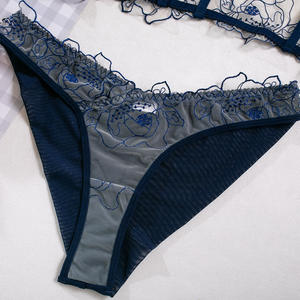 Neue Mode hochwertiges Netz durchsichtig blau 2-teiliges sexy Dessous-Set - Product Image 5