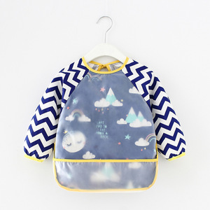 Bavoir à manches longues pour bébé avec poche, tablier pour enfant - Product Image 1