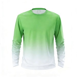Camiseta de Manga Larga con Protección Solar UPF35+ y Protección UV, Color Degradado Personalizado, Secado Rápido, Transpirable, para Verano, Correr al Aire Libre, Venta al Por Mayor - Product Image 4