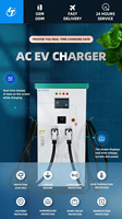 Stasiun Pengisian Daya Cepat DC Bluesky Baru Terlaris 20-120kW GB/T Dual Guns OCPP1.6J Layar 7'' IP55 TUV CE Penggunaan Komersial & Publik