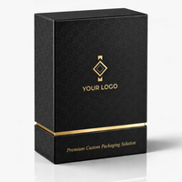 Boîtes en papier rigides écologiques, recyclables, luxueuses et minimalistes pour emballages cosmétiques et soins de la peau, avec logo personnalisé et estampage à chaud or.