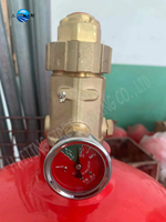 FM200 Gas Isi Ulang Silinder Baja, untuk Sistem Pemadam Api