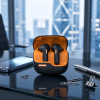 Earbud Nirkabel TWS ENC ANC Quad Mic Kontrol APP Terbaru, Tahan Air IPX5, Suara Hi-Fi, LED In-Ear, Baterai 650mAh